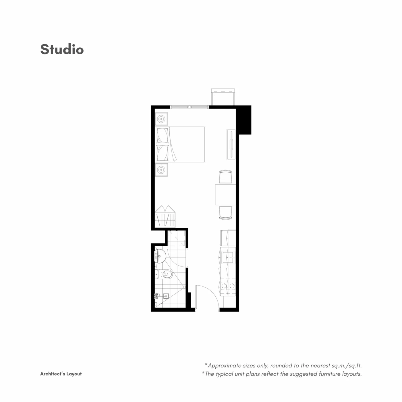 Cerule at Solinea Studio • approx. 25 sqm floor plan