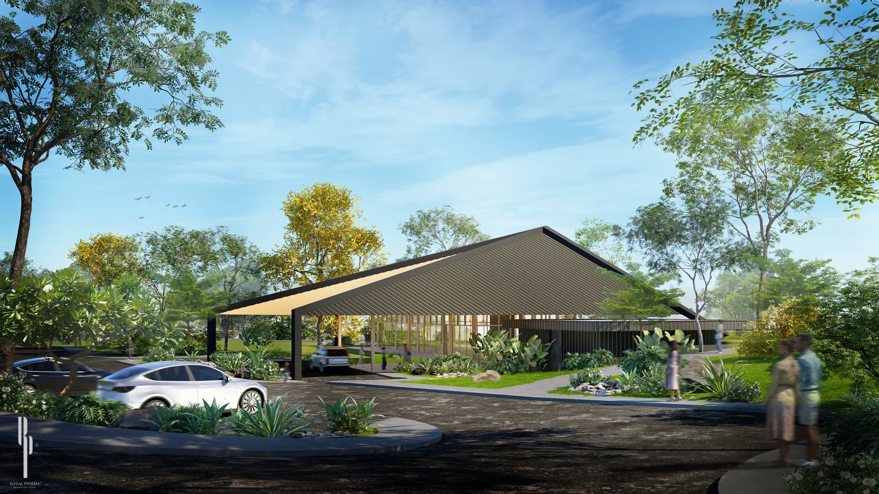 Amenity arrival pavilion