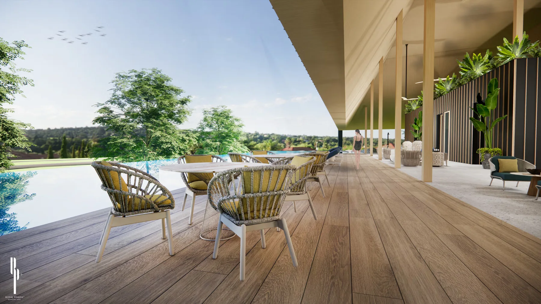 Amenity terrace perspective
