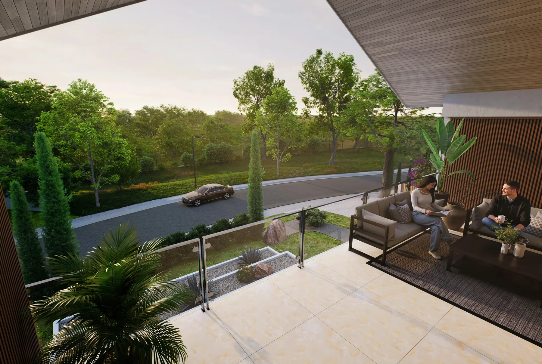 Residential setting perspective