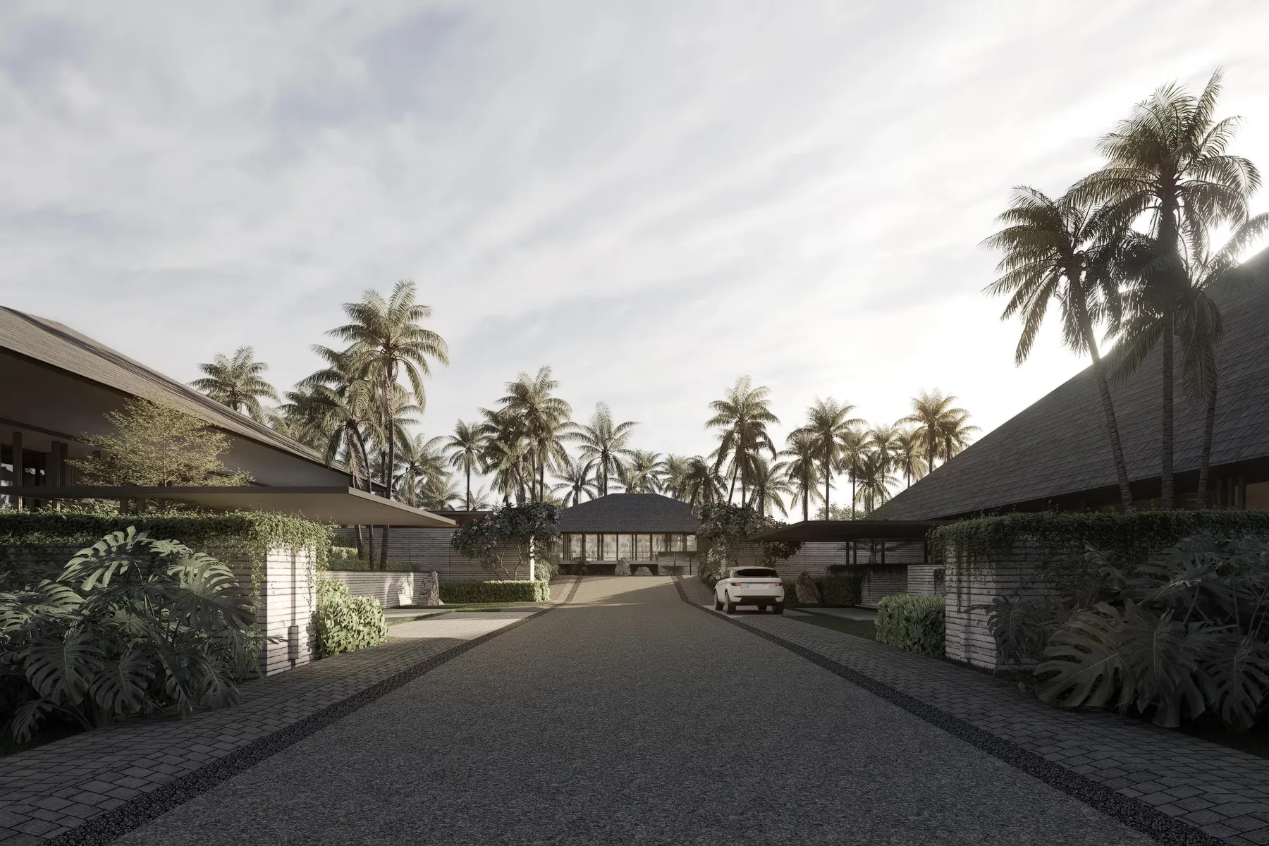 A composed residential arrival