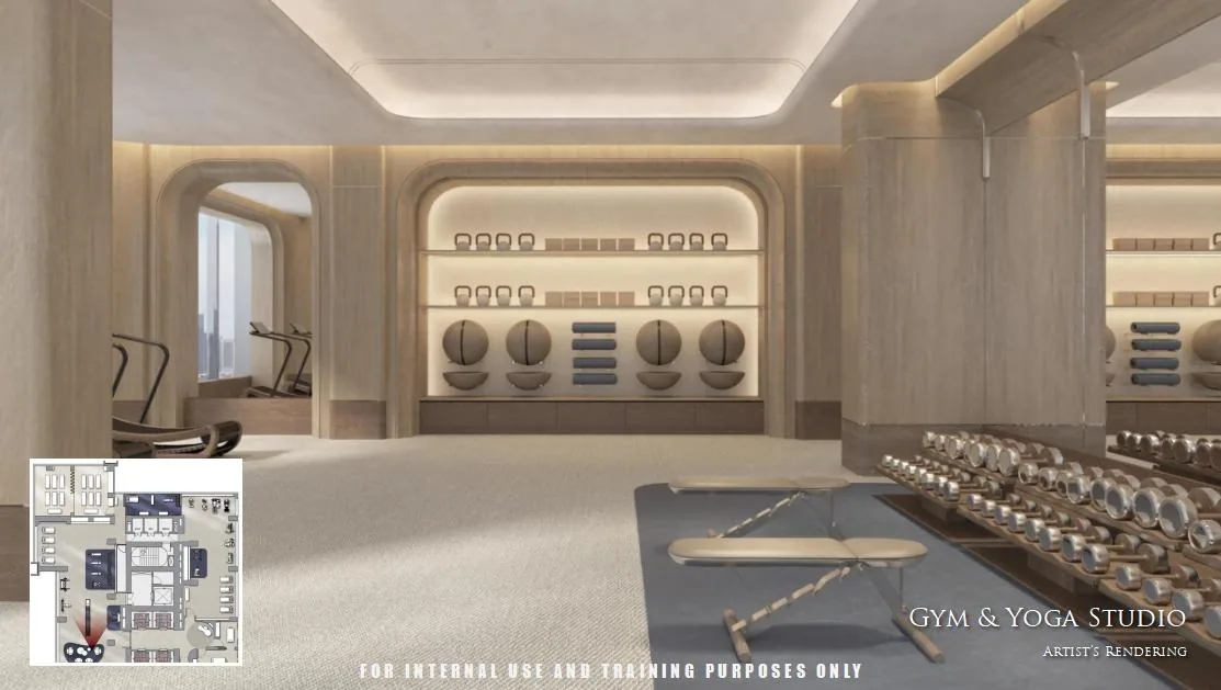 Gym and yoga studio