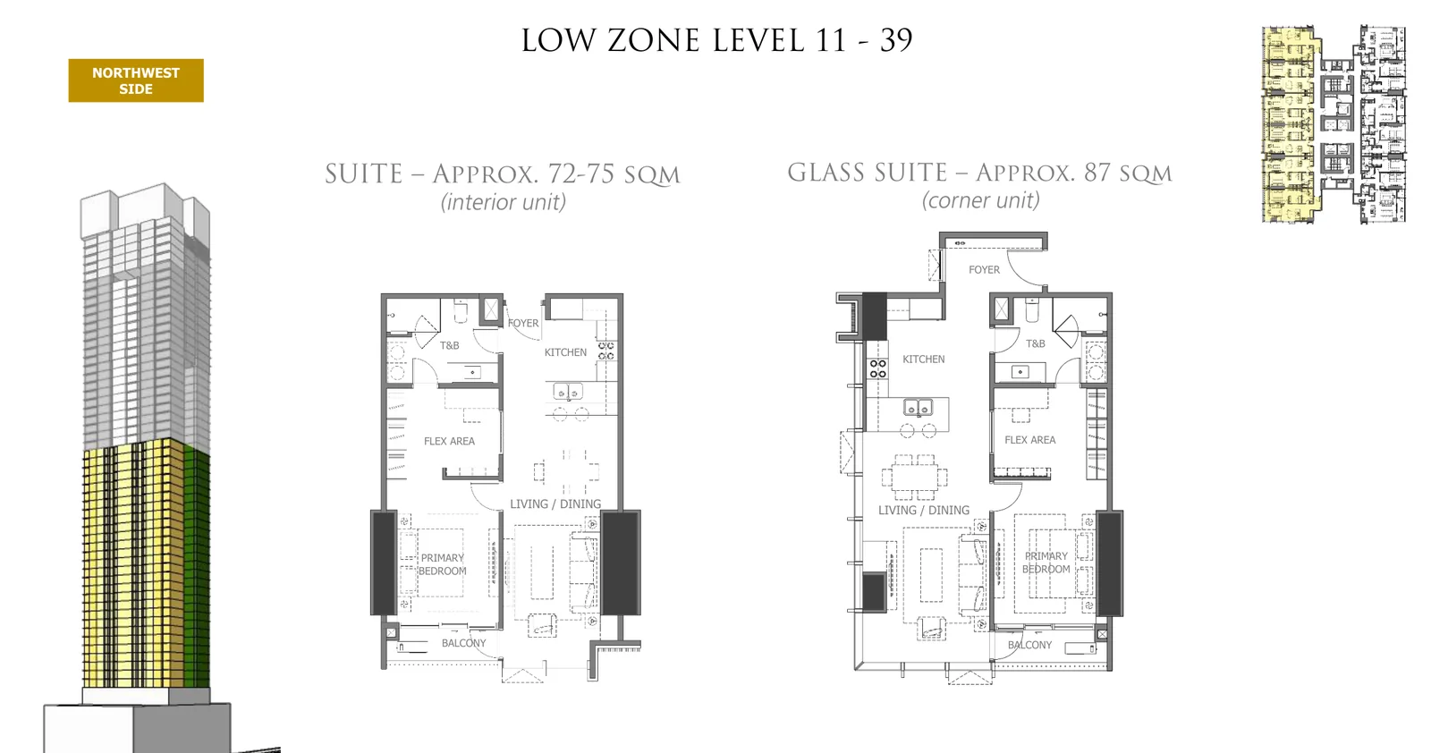 Suite and Glass Suite plans