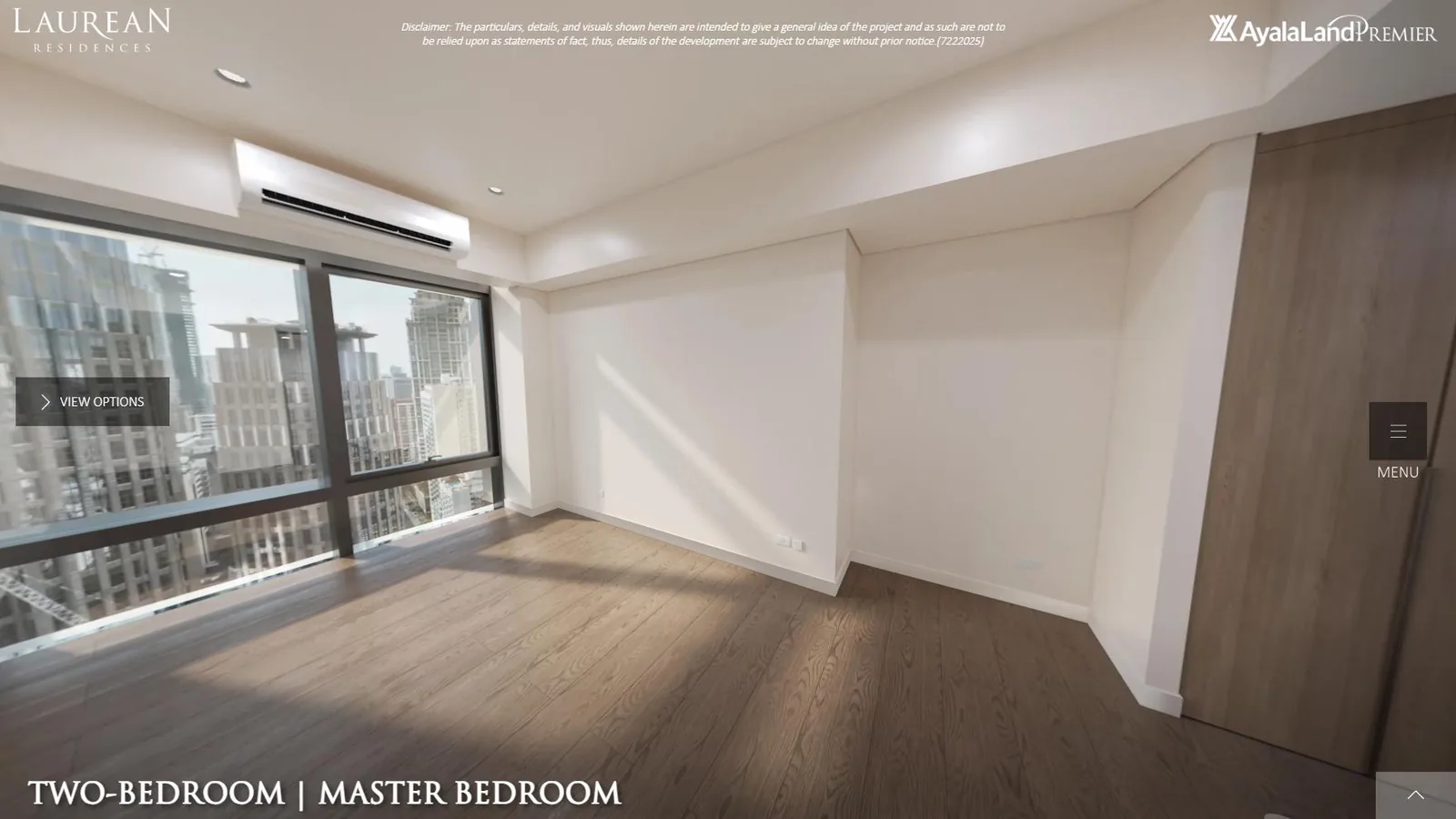 Two-bedroom primary bedroom