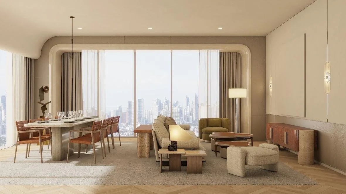 Three-bedroom Laurean Villa — living and dining