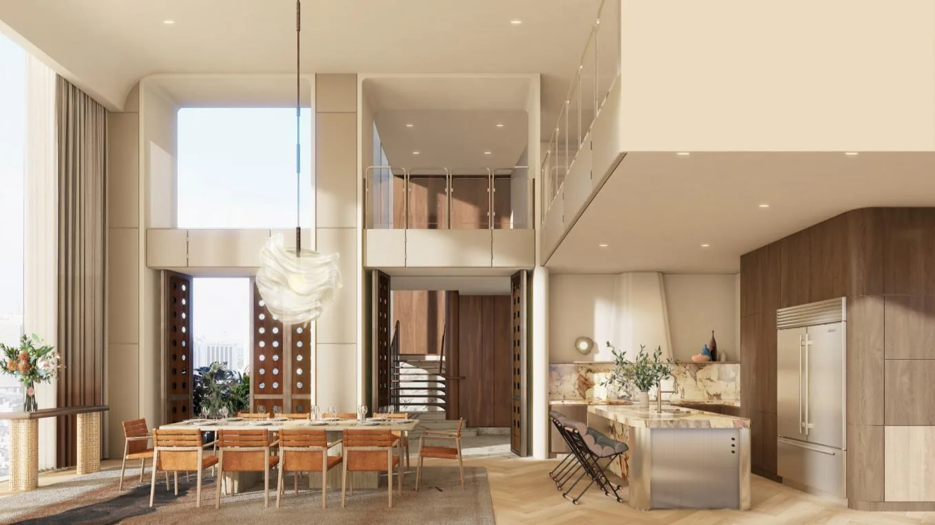Four-bedroom Laurean Villa — double-height living