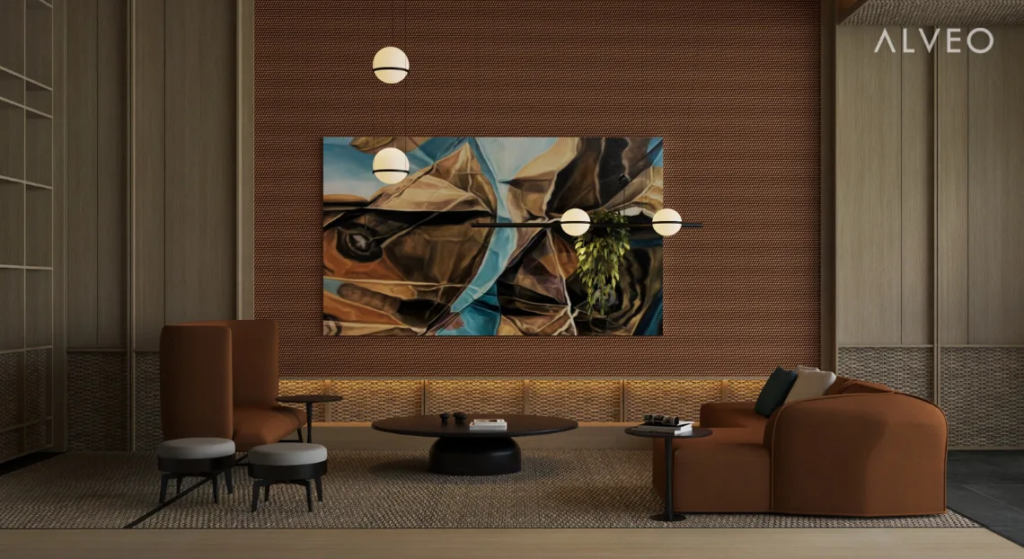 Orean Residences social lounge artist's perspective