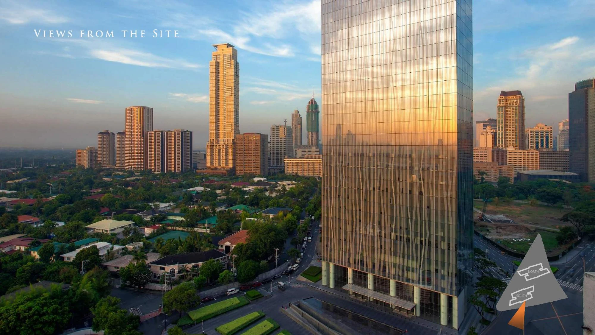 View from the site toward Makati