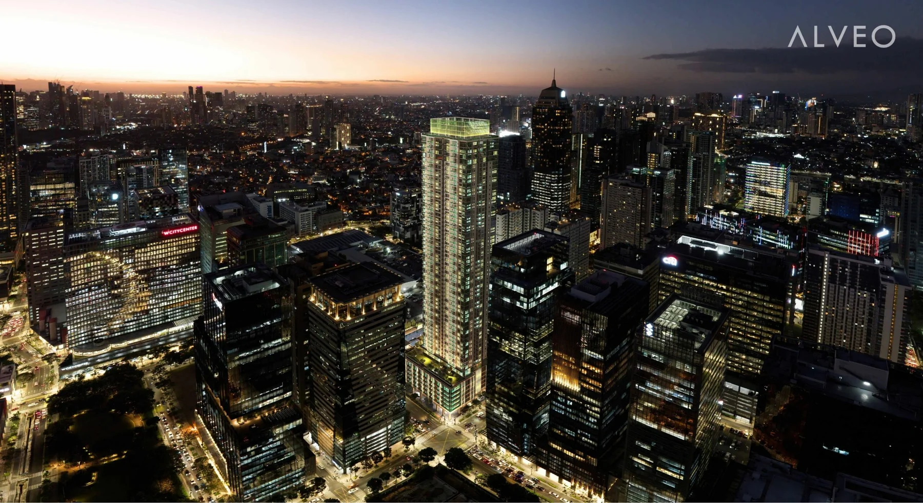 Park East Place at dusk