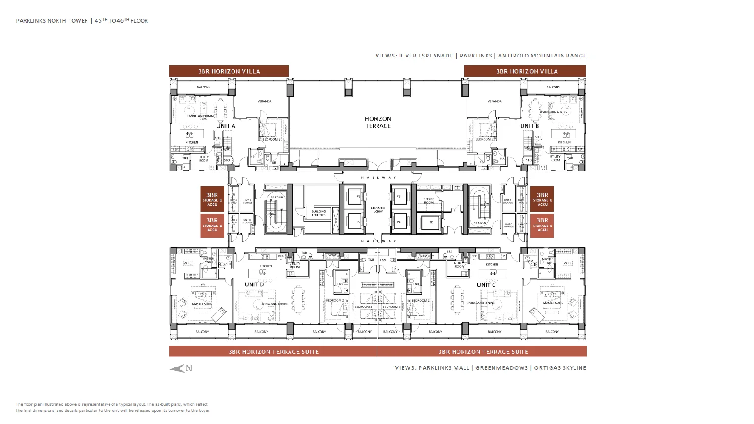 Parklinks North Tower floor plan · page 4