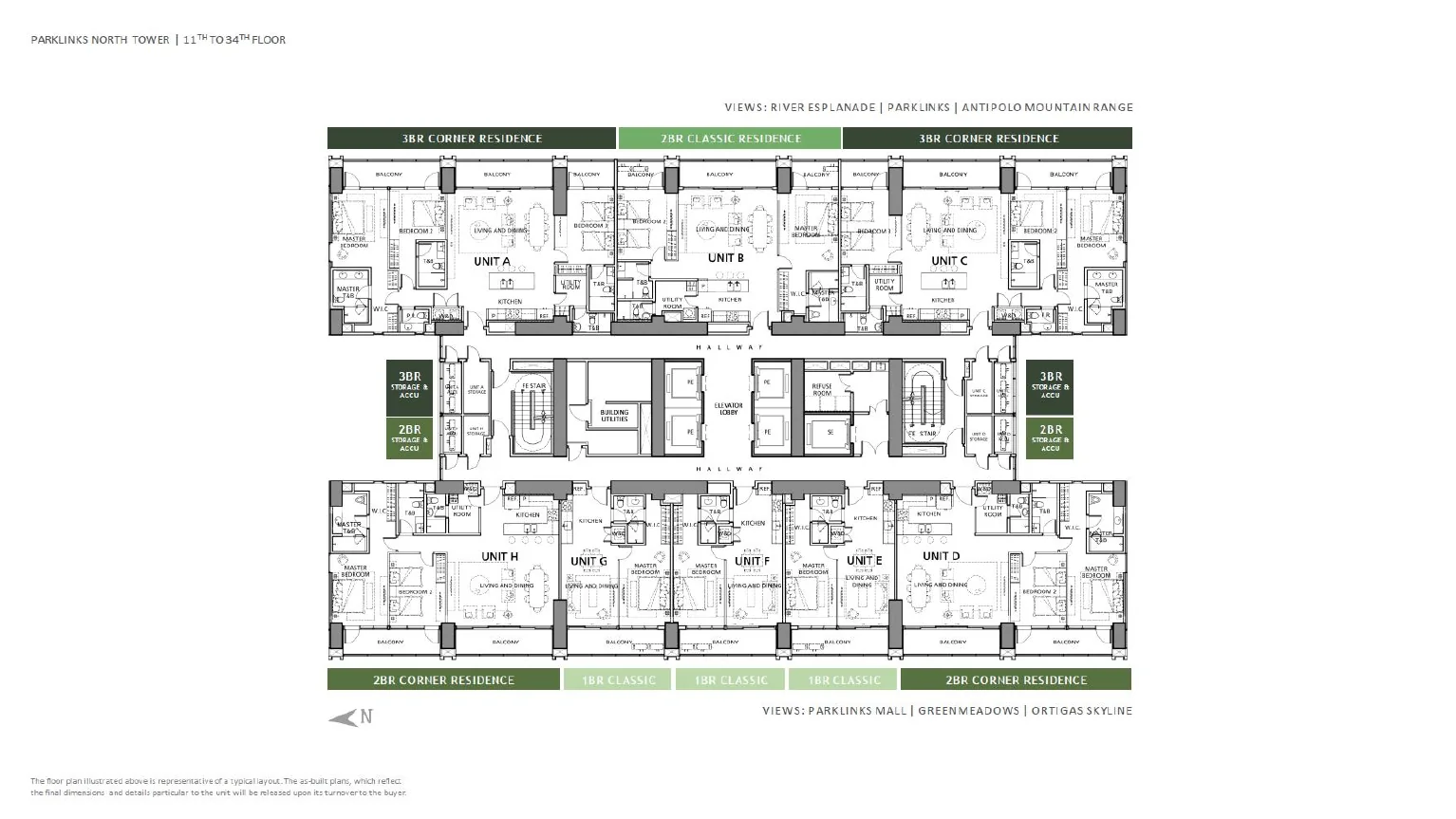 Parklinks North Tower floor plan · page 7