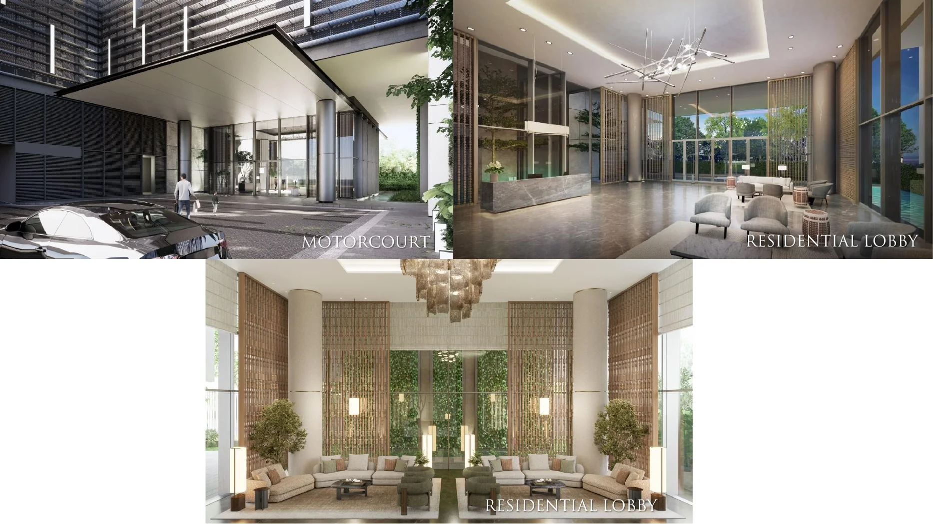 Residential arrival and amenity perspectives