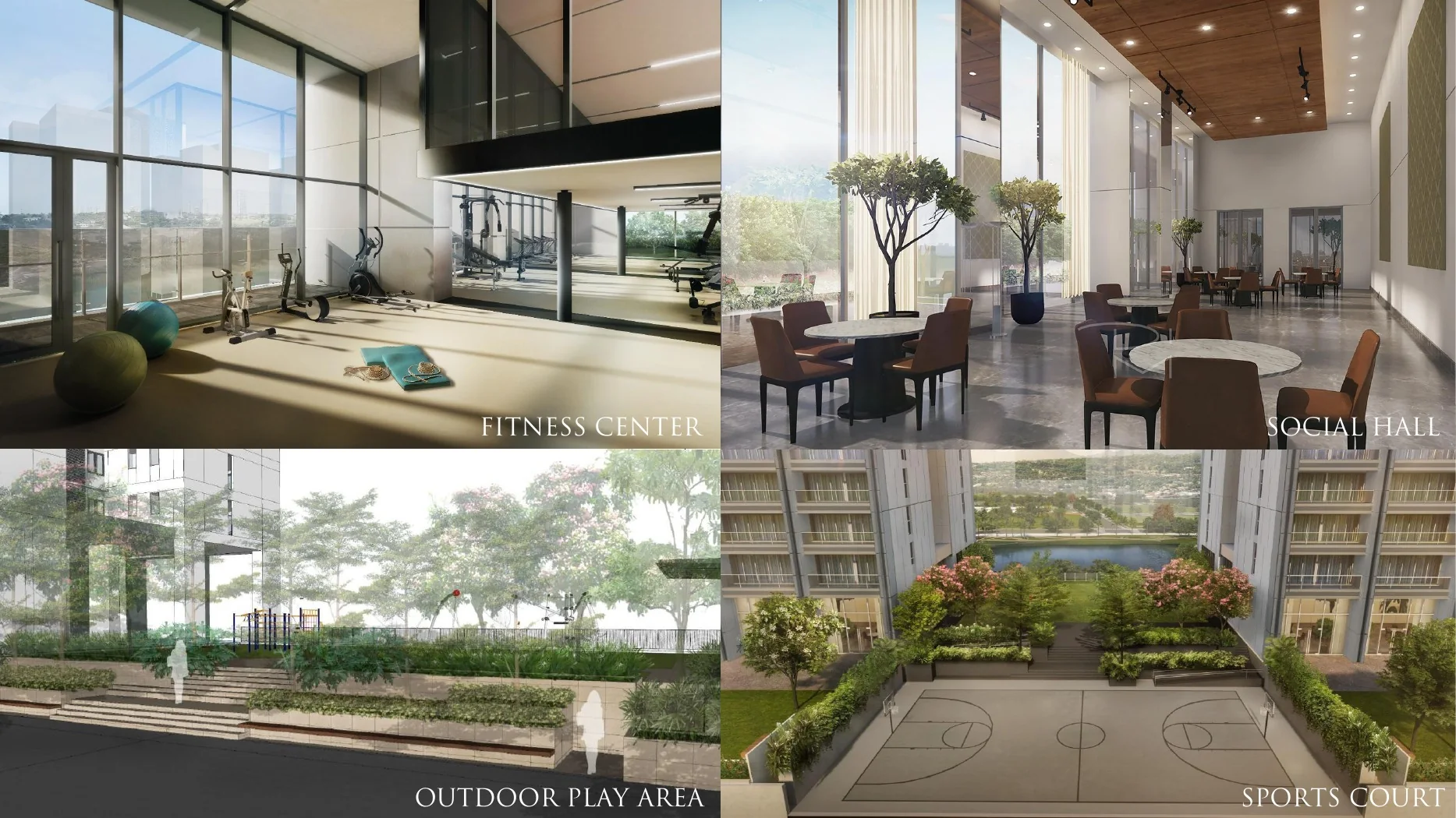 Residence and outdoor perspectives