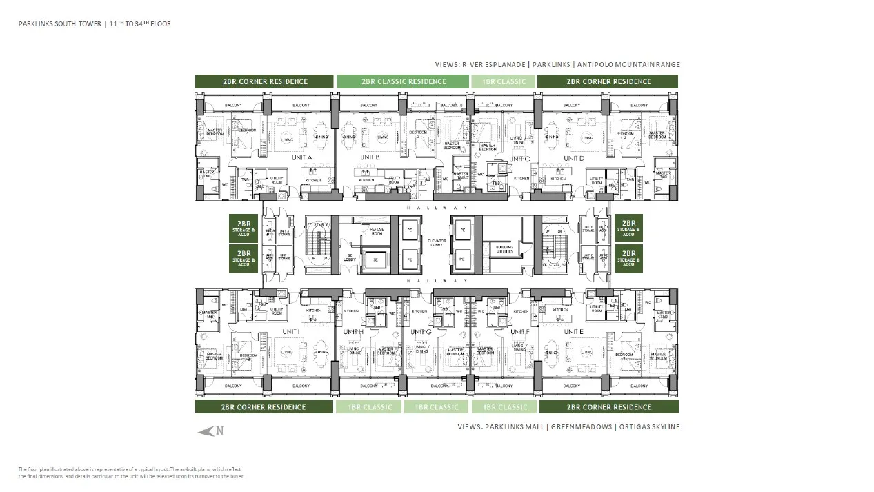 Parklinks South Tower floor plan · page 3