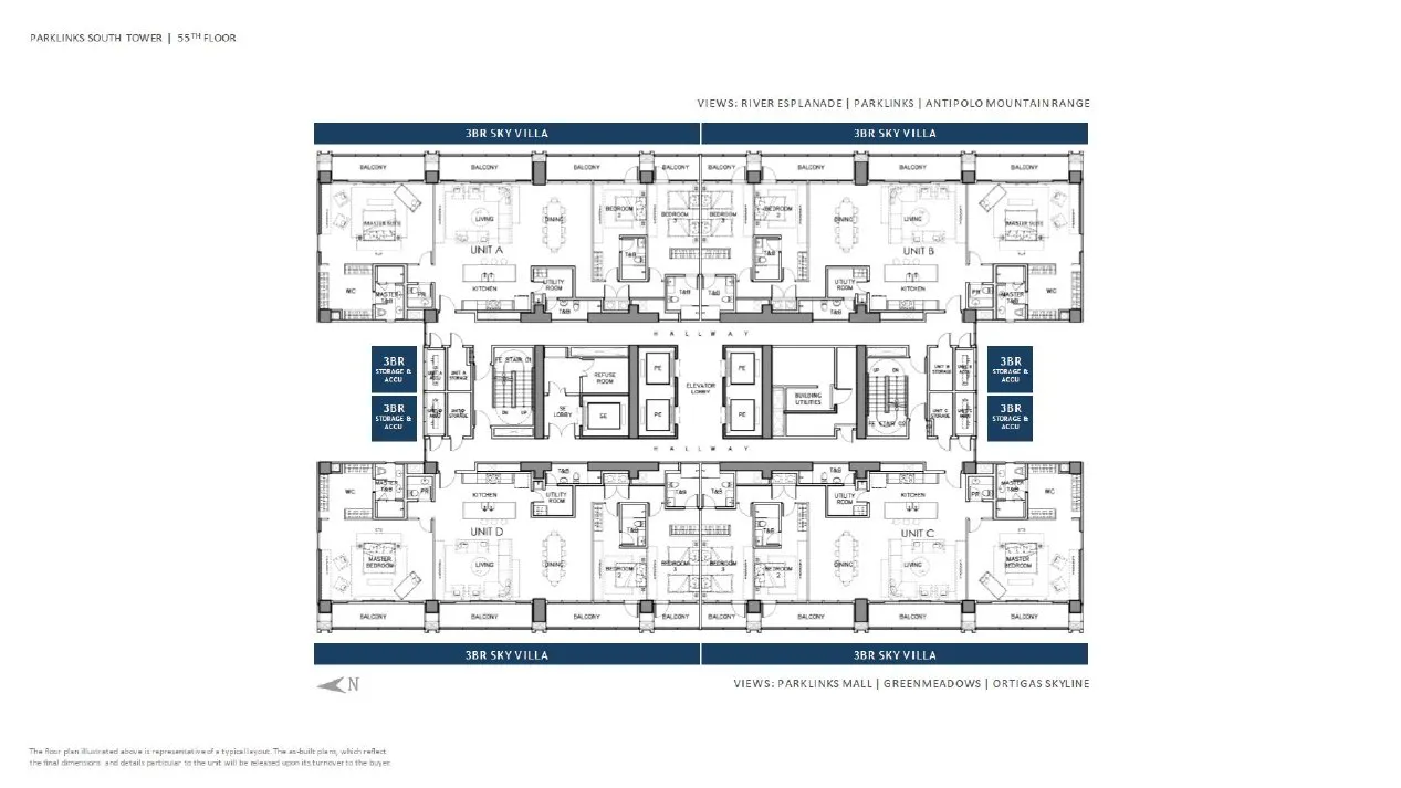 Parklinks South Tower floor plan · page 8
