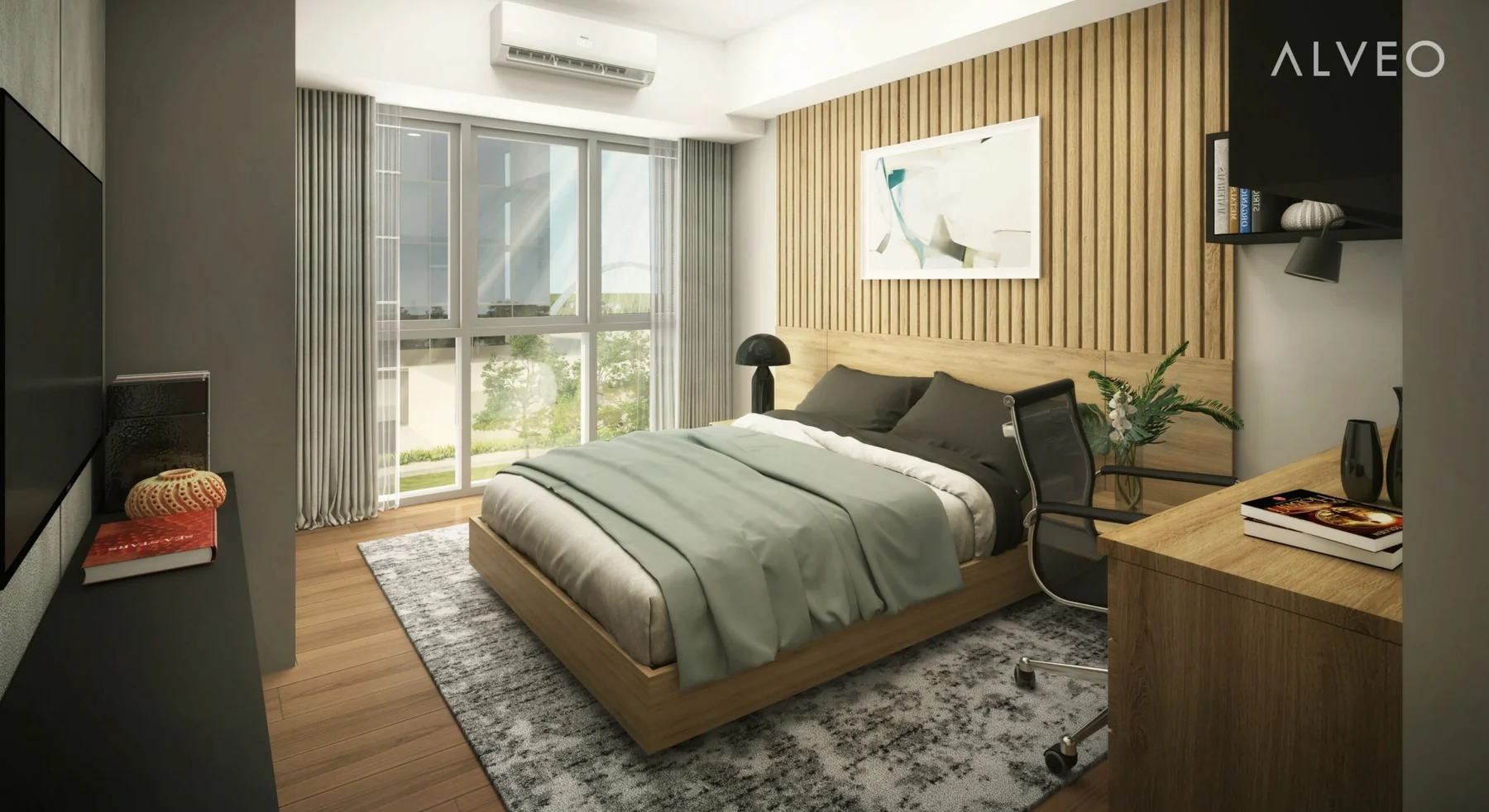 One-bedroom bedroom area