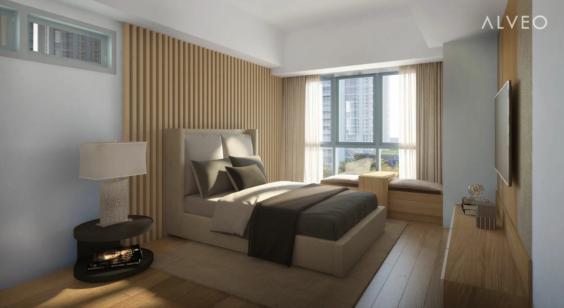 Two-bedroom bedroom area