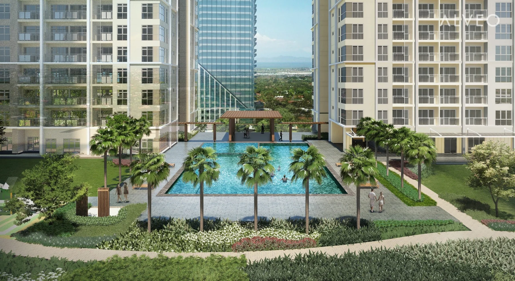 Swimming pool area